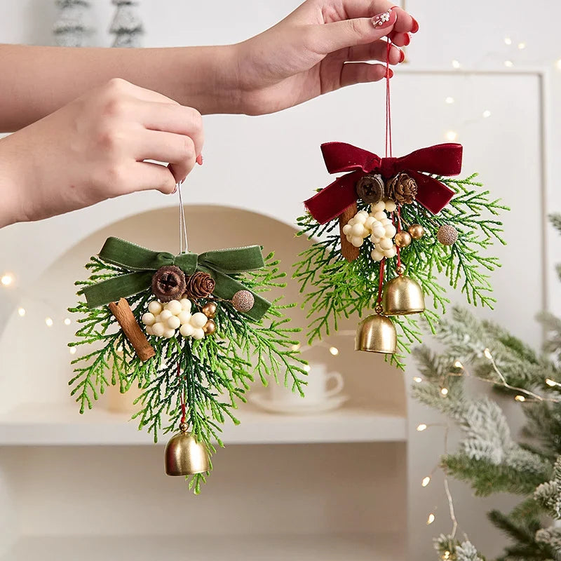 Christmas Wreath Artificial Pine Cones & Berries Weather-Resistant
