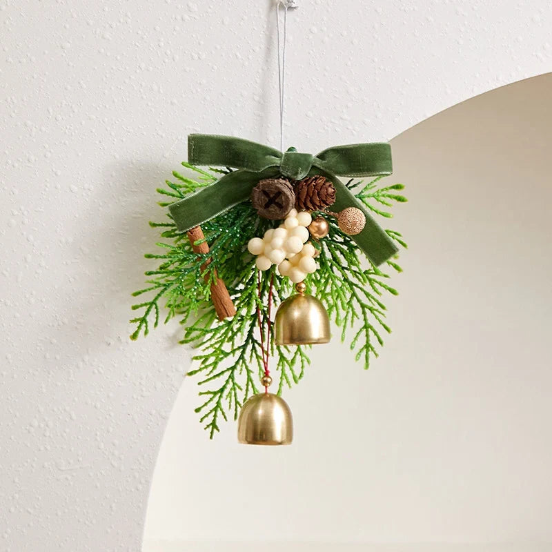 Christmas Wreath Artificial Pine Cones & Berries Weather-Resistant