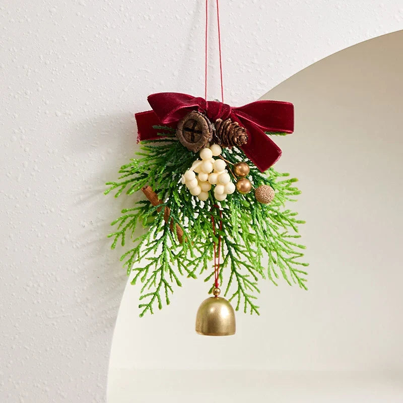 Christmas Wreath Artificial Pine Cones & Berries Weather-Resistant