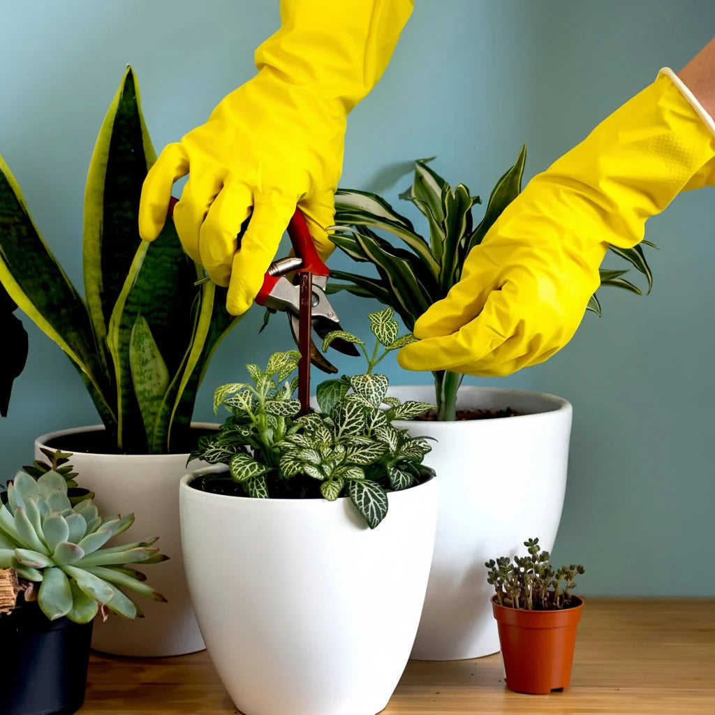 Cleaning & Garden Gloves Textured Non-Slip Palm Extended Cuff
