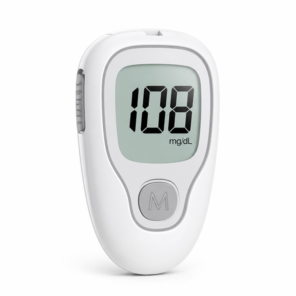 Clear LCD 500-Reading Blood Glucose Meter