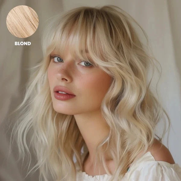 Clip-In Bangs Hairpiece Remy Human Hair Heat-Stylable