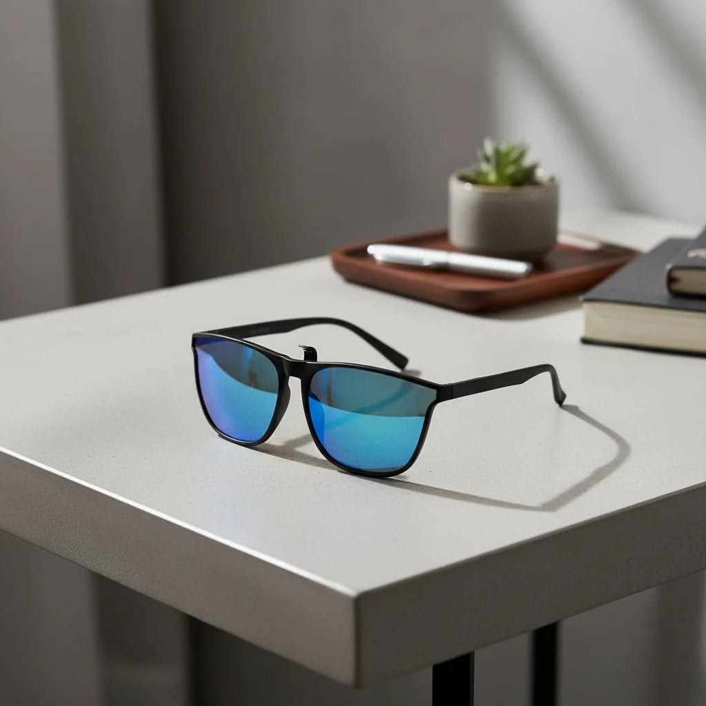 Clip-On Sunglasses Polarized UV400 Foldable Design