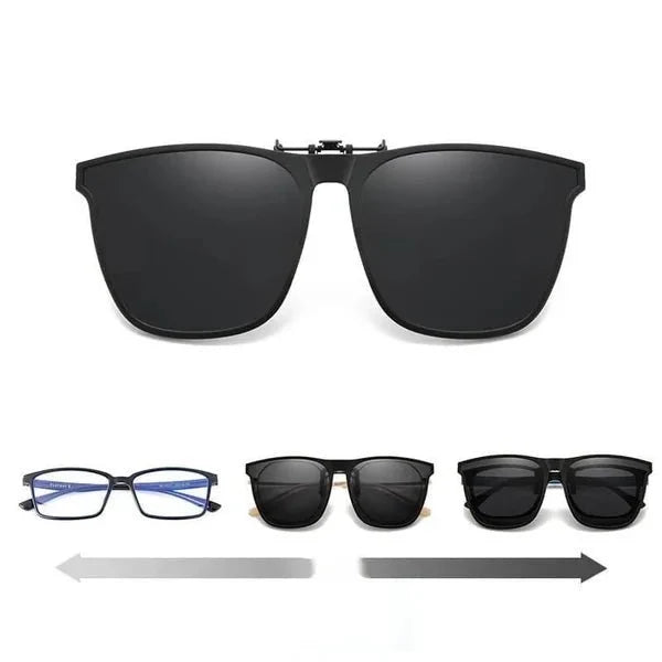 Clip-On Sunglasses Polarized UV400 Foldable Design