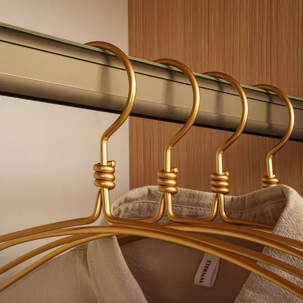 Clothes Hangers Extra-Wide Aluminum Alloy Set of 6