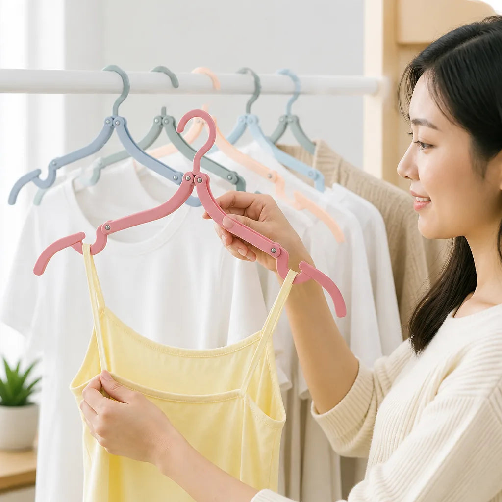 Clothes Hangers Foldable Non-Slip Set of 12