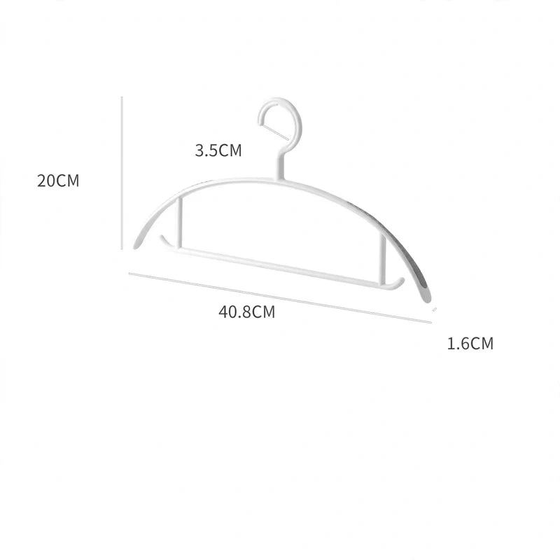 Clothes Hangers Non-Slip Rounded Shoulders Set of 10