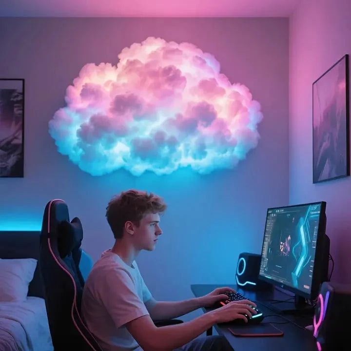 Cloud Mood Lamp App-Controlled RGB Customizable Shape