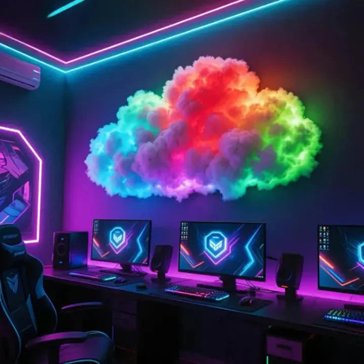 Cloud Mood Lamp App-Controlled RGB Customizable Shape