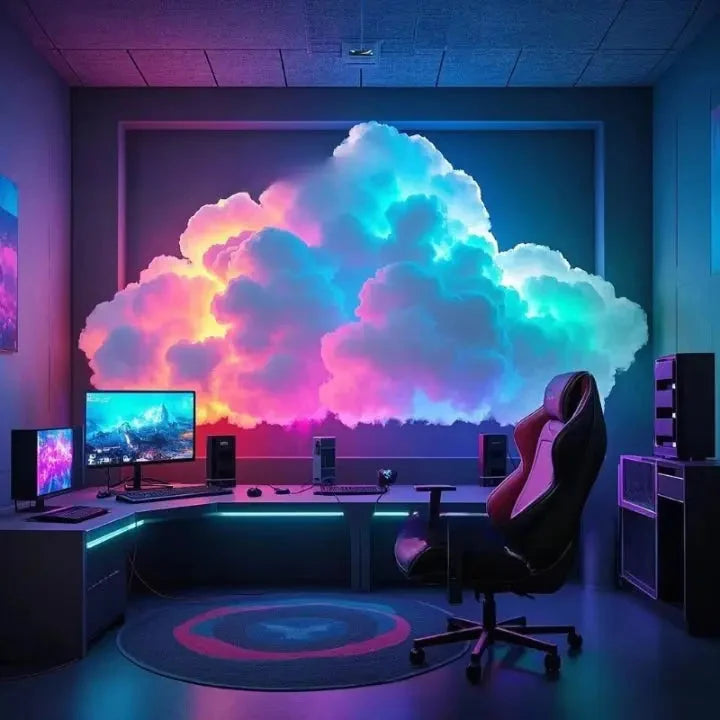 Cloud Mood Lamp App-Controlled RGB Customizable Shape
