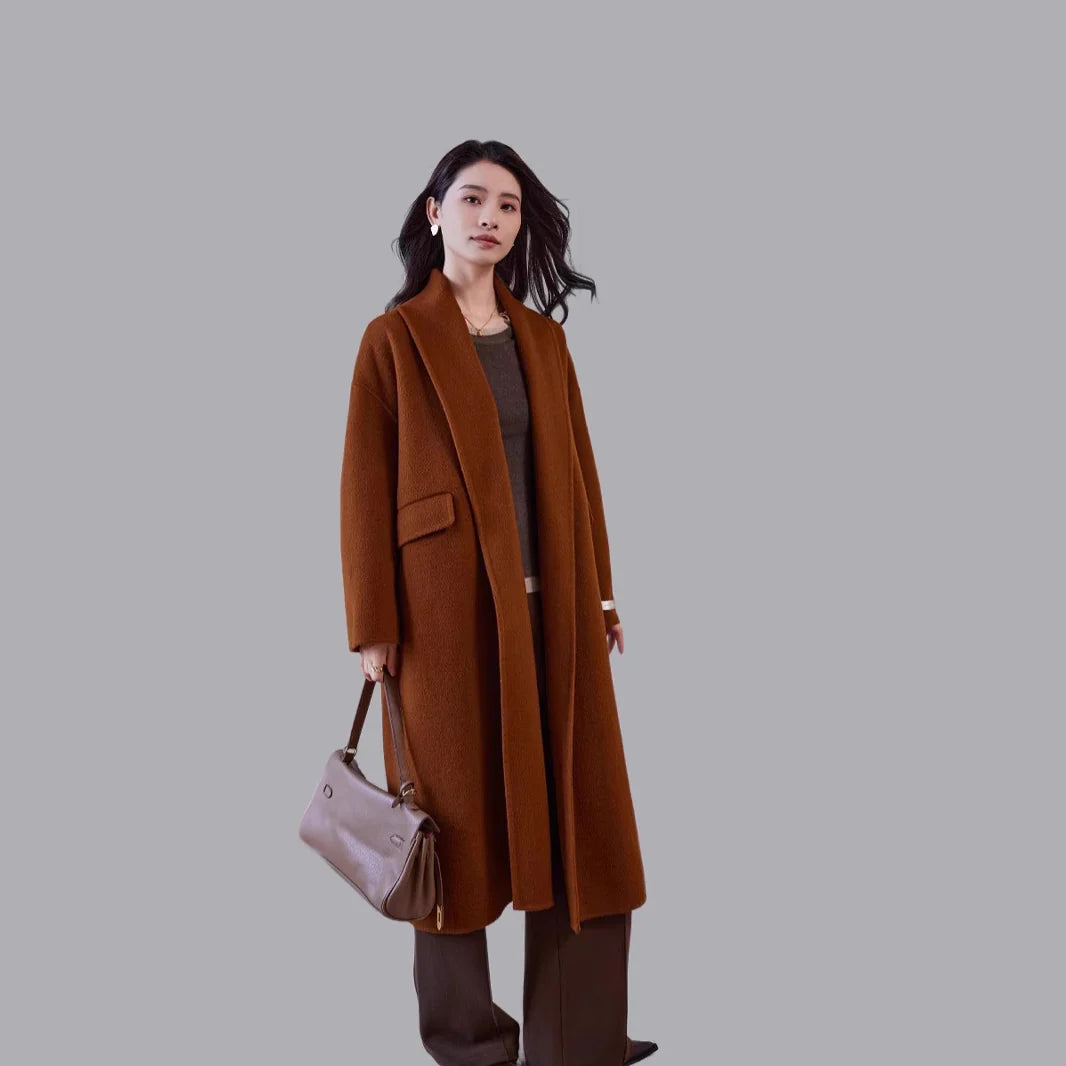 Coat Wool Blend Oversized Fit