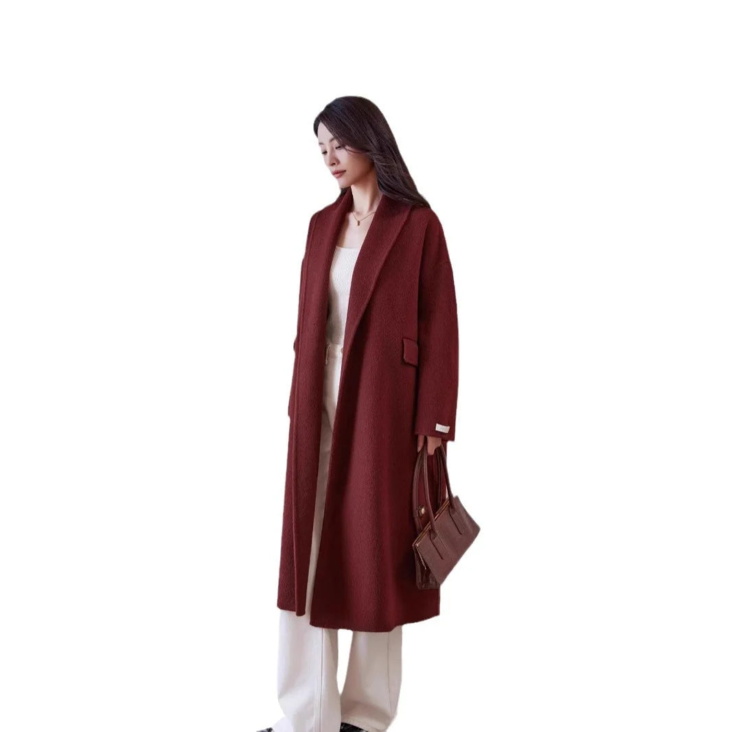Coat Wool Blend Oversized Fit