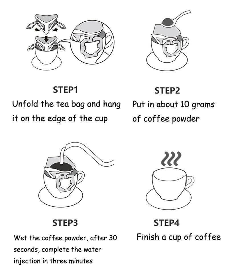 Coffee Filter Papers Single-Cup Pour-Over Fits Most Mugs