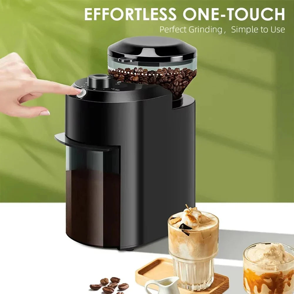 Coffee Grinder 28 Grind Settings Quiet Operation Antistatic Container