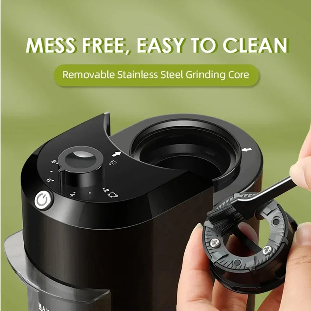 Coffee Grinder 28 Grind Settings Quiet Operation Antistatic Container