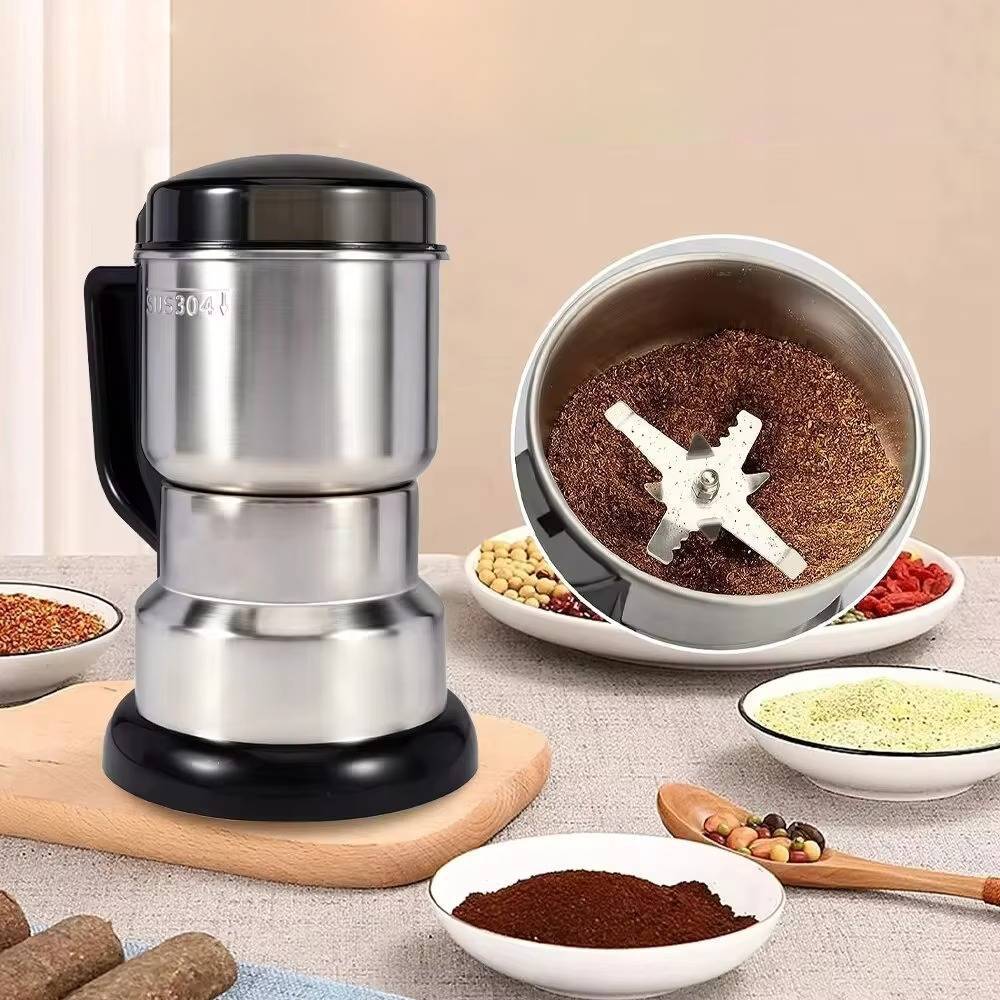 Coffee Grinder 400W 6 Spiral Blades Stainless Steel