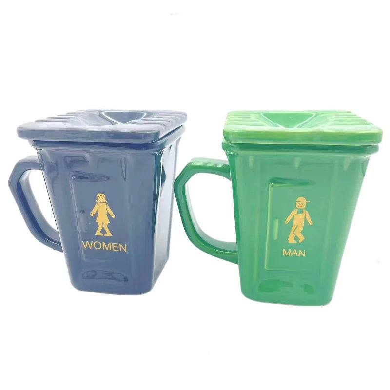 Coffee Mug Ceramic Toilet Bowl Shape with Handle