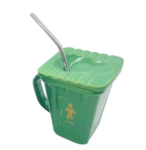 Coffee Mug Ceramic Toilet Bowl Shape with Handle