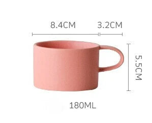 Coffee Mug Ceramic Underglaze Color Finish Seven Color Options