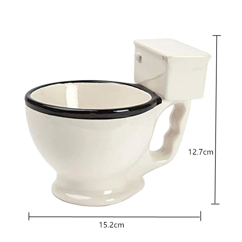 Coffee Mug Toilet-Shaped Ceramic 300ml Capacity