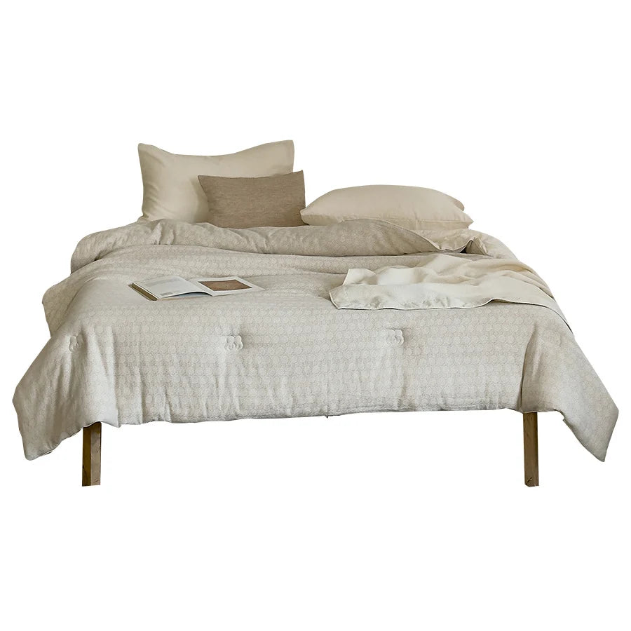 Comforter Cotton-Blend Cover All-Season Quilted