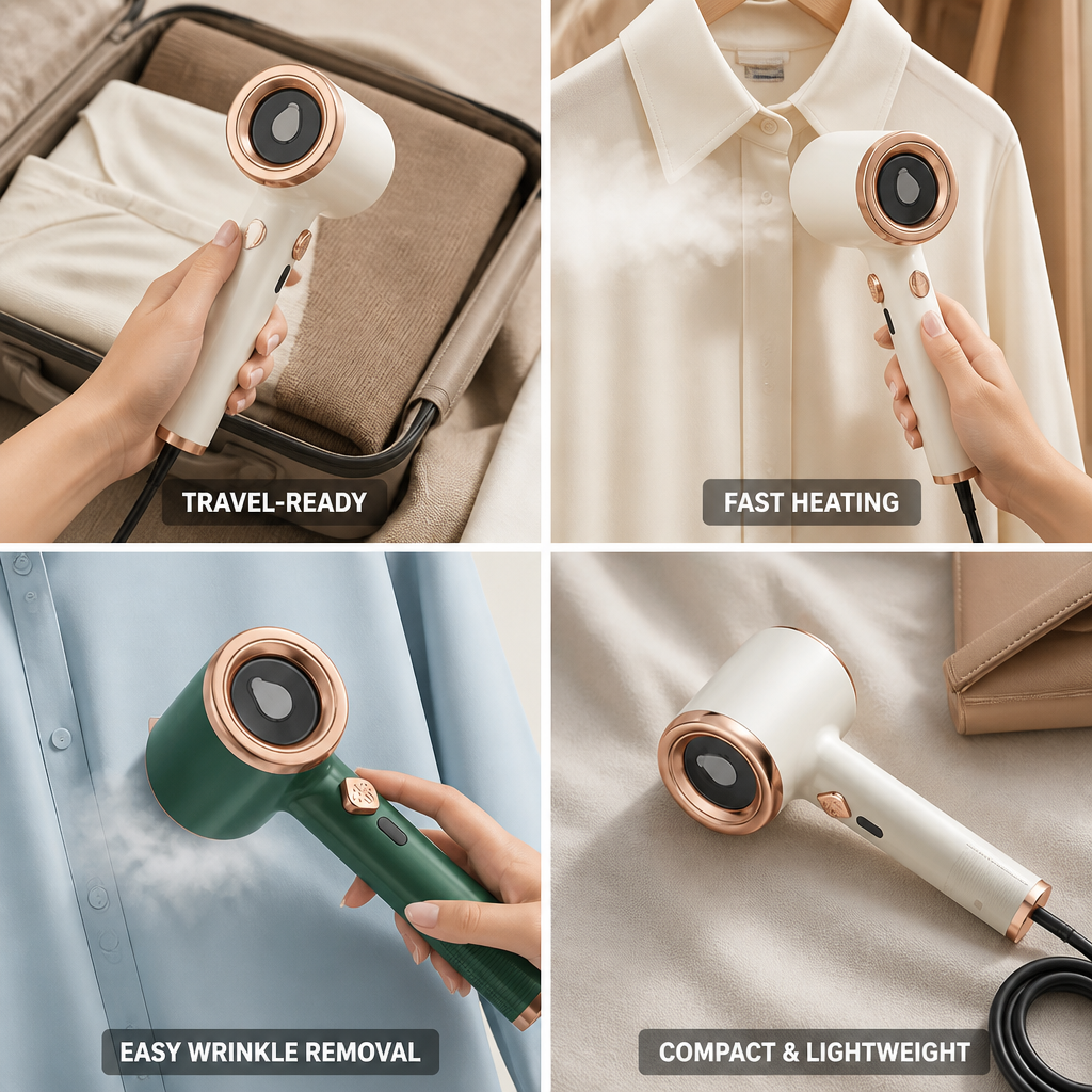 Compact Fast-Heating Titanium Steam Iron