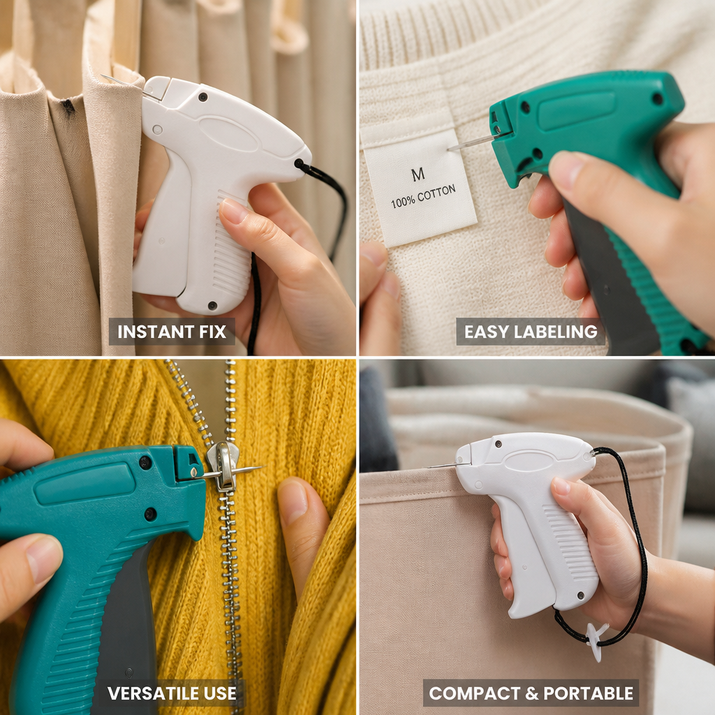 Compact Sew-Free Clothing Label Applicator