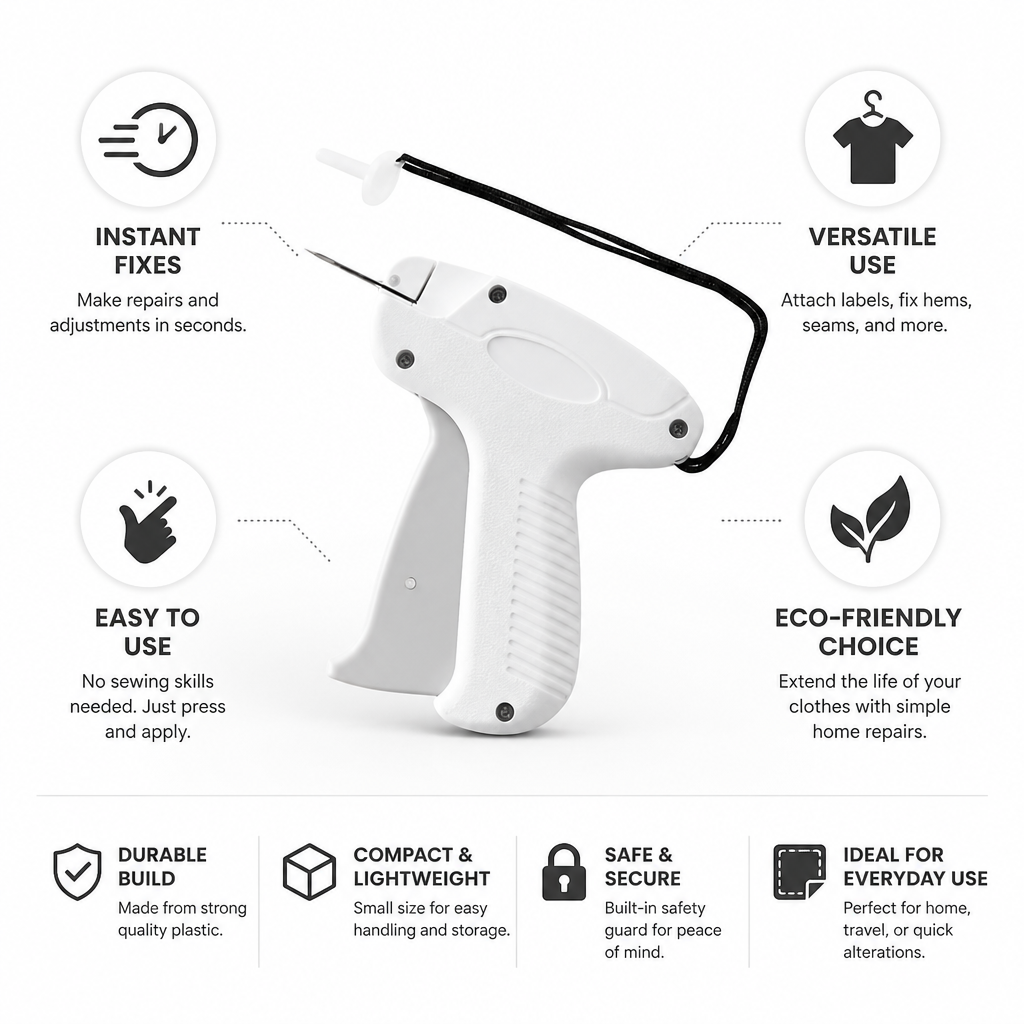 Compact Sew-Free Clothing Label Applicator