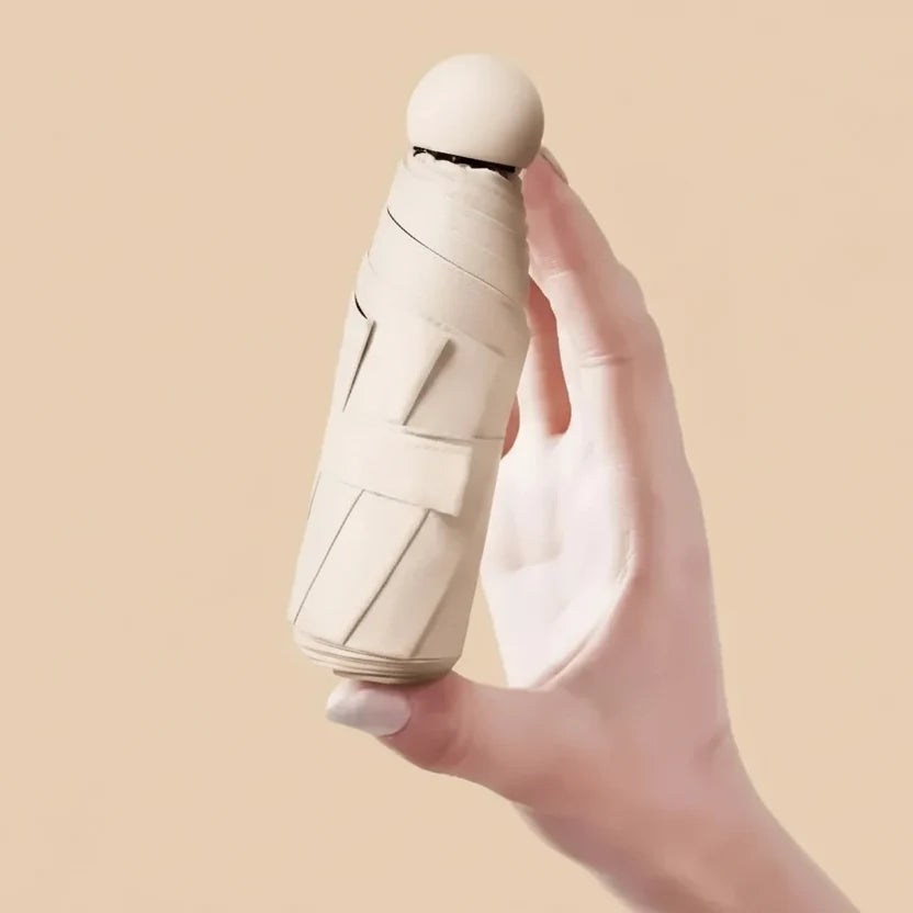 Compact Umbrella Capsule Design Lightweight Water-Repellent Polyester