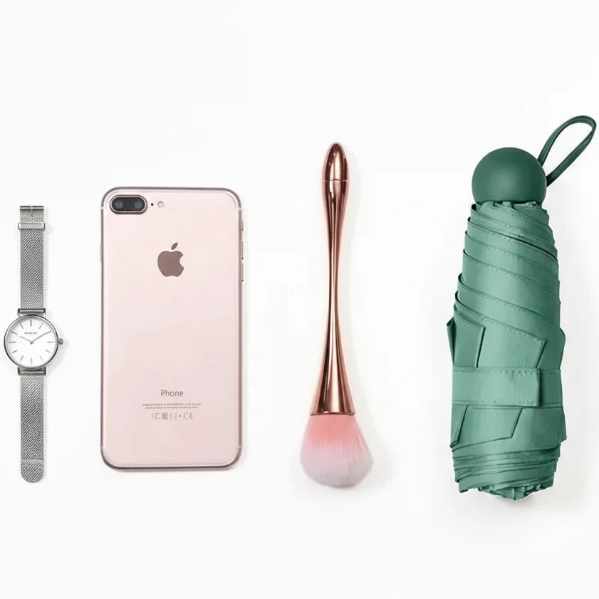 Compact Umbrella Capsule Design Lightweight Water-Repellent Polyester
