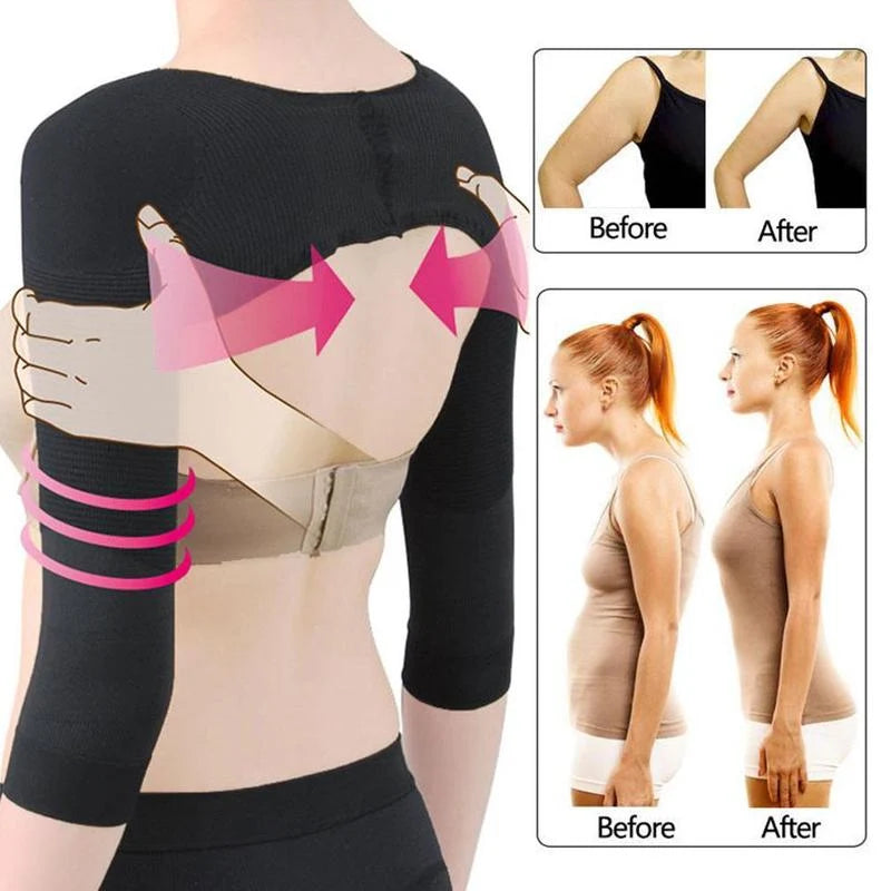 Compression Arm Sleeves Posture Support Seamless Design