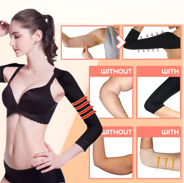 Compression Arm Sleeves Posture Support Seamless Design