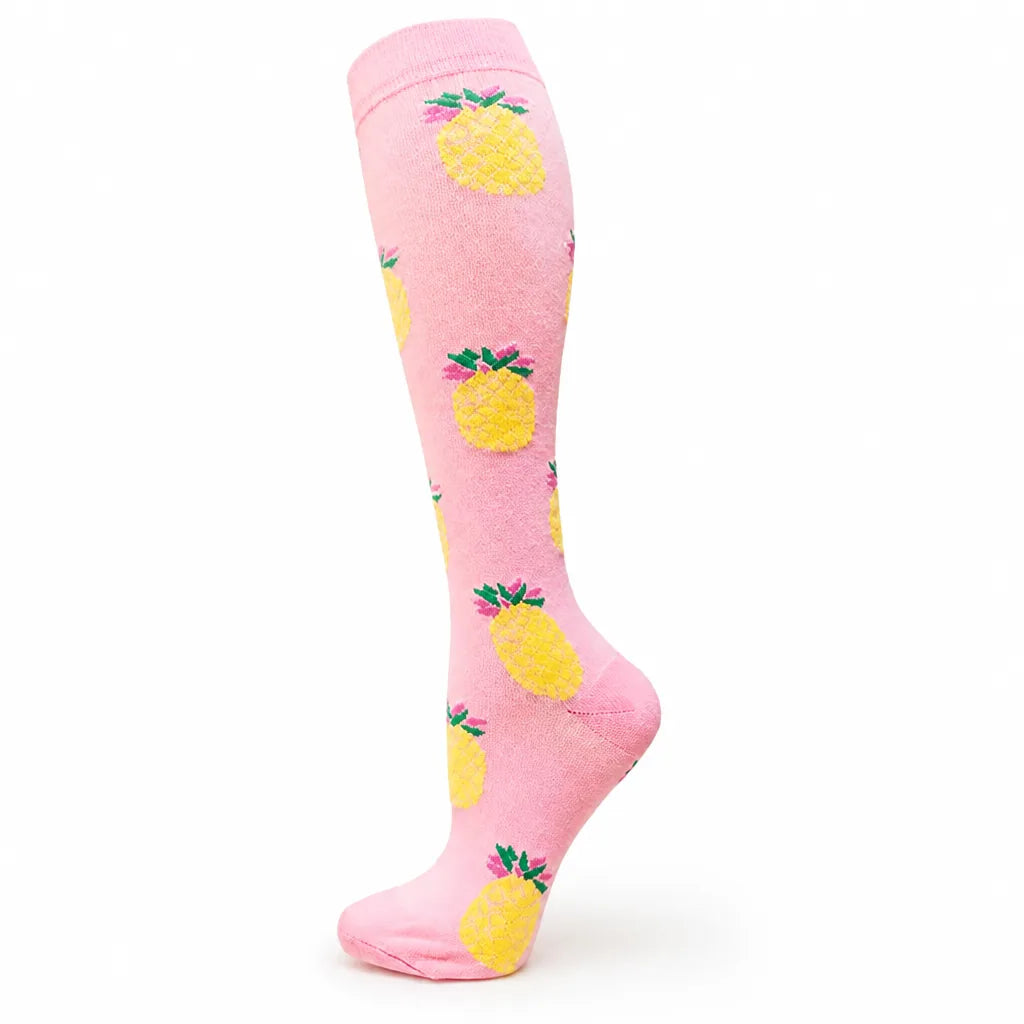 Compression Socks Knee-High Graduated Support Breathable Cotton Blend