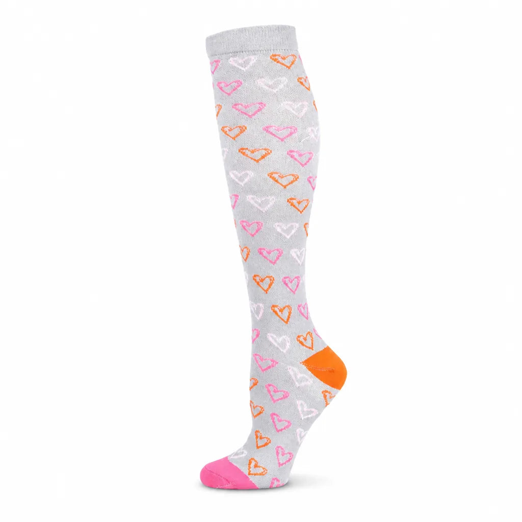 Compression Socks Knee-High Graduated Support Breathable Cotton Blend