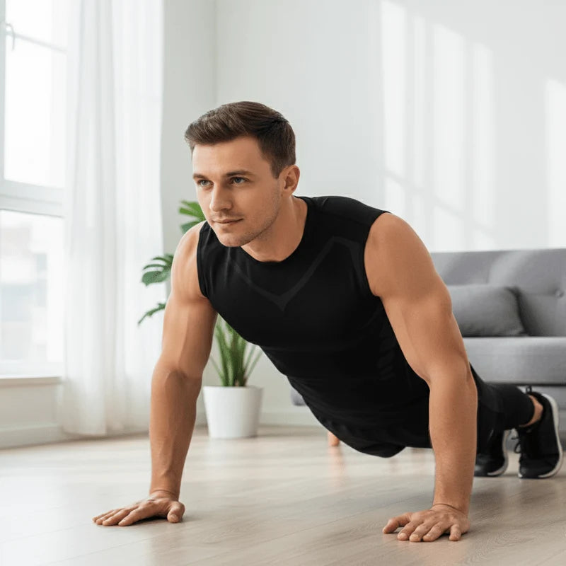 Compression Vest Core & Back Support Breathable Fabric