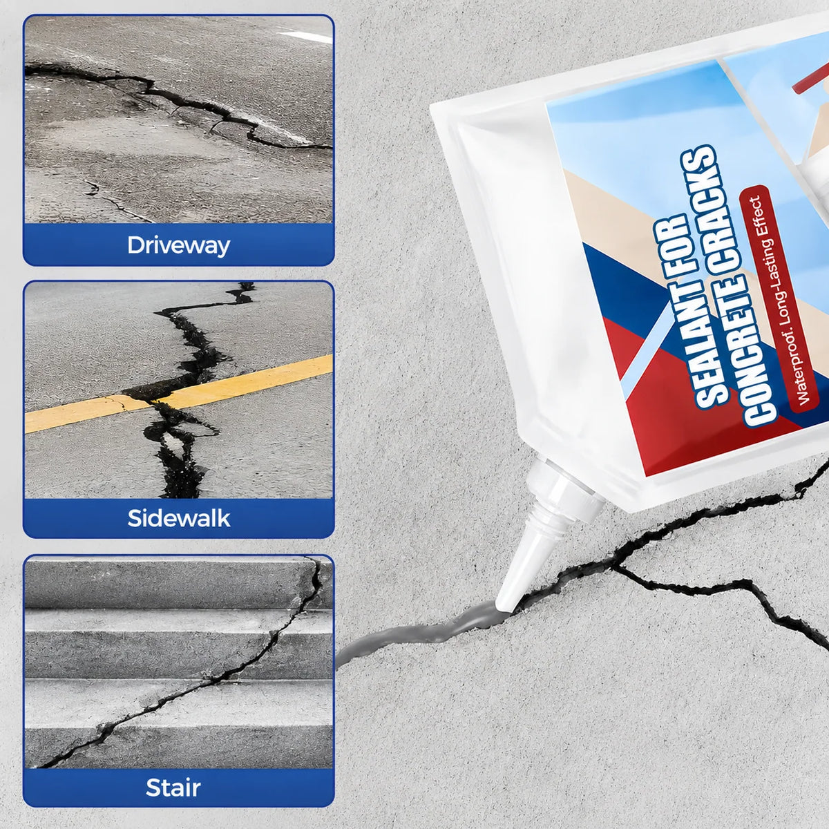 Concrete Crack Sealant Waterproof Flexible Weatherproof