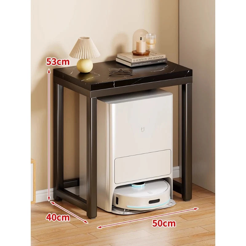 Console Table Robot Vacuum Dock Clearance Marble-Effect Top
