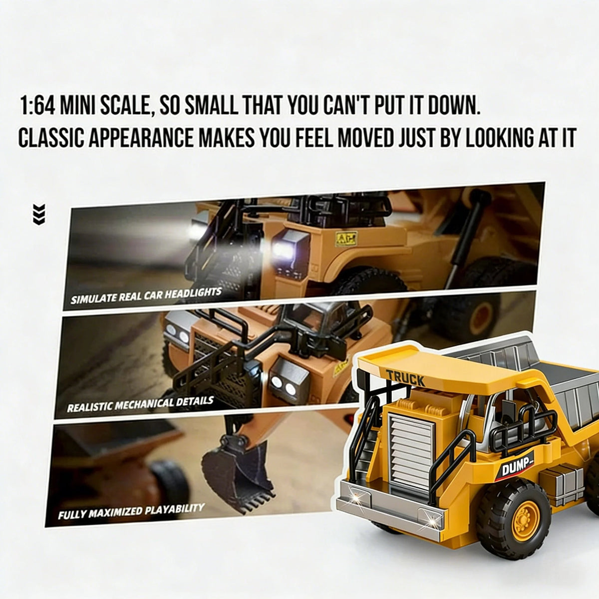 Construction Vehicle Remote Control Moving Arm & Bucket