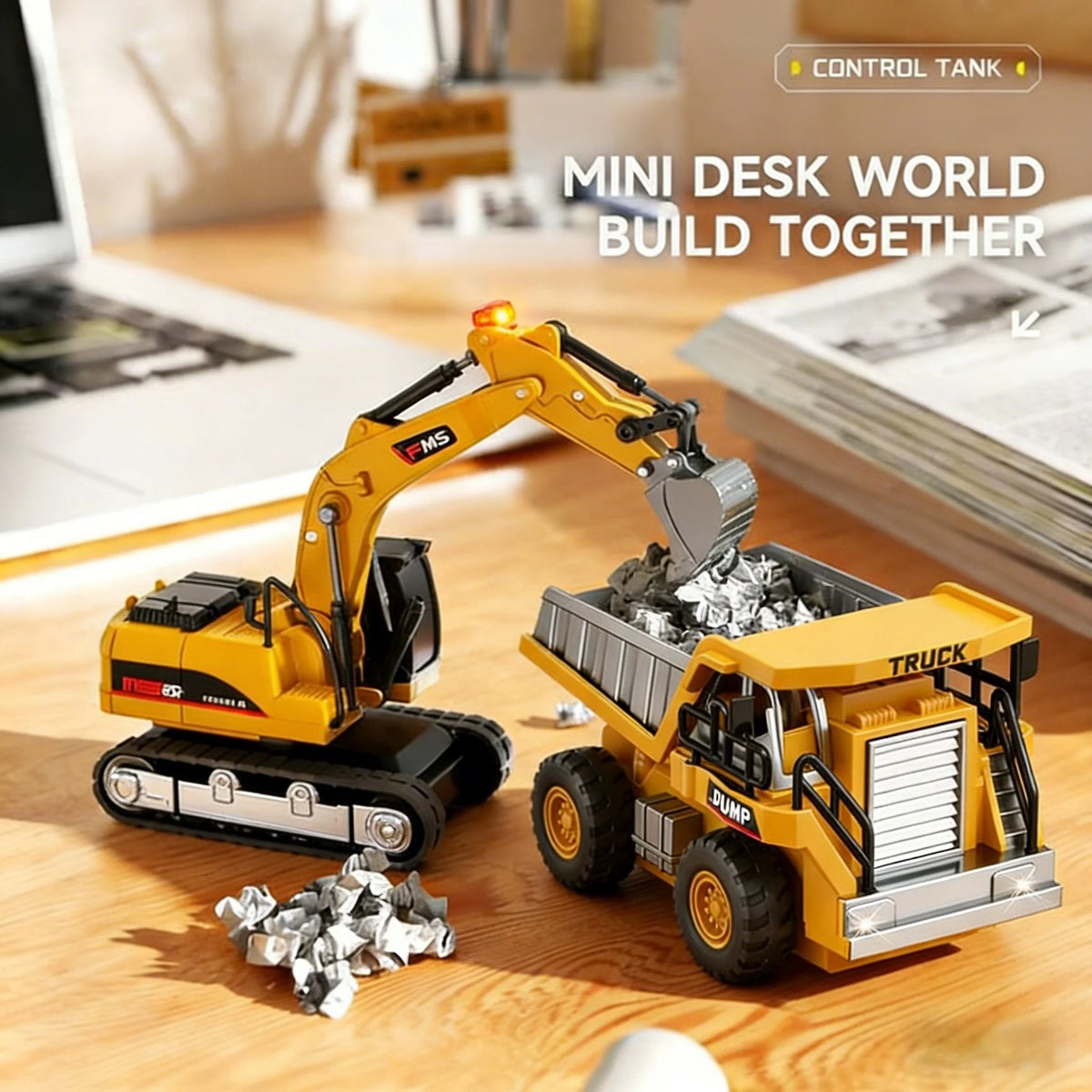 Construction Vehicle Remote Control Moving Arm & Bucket