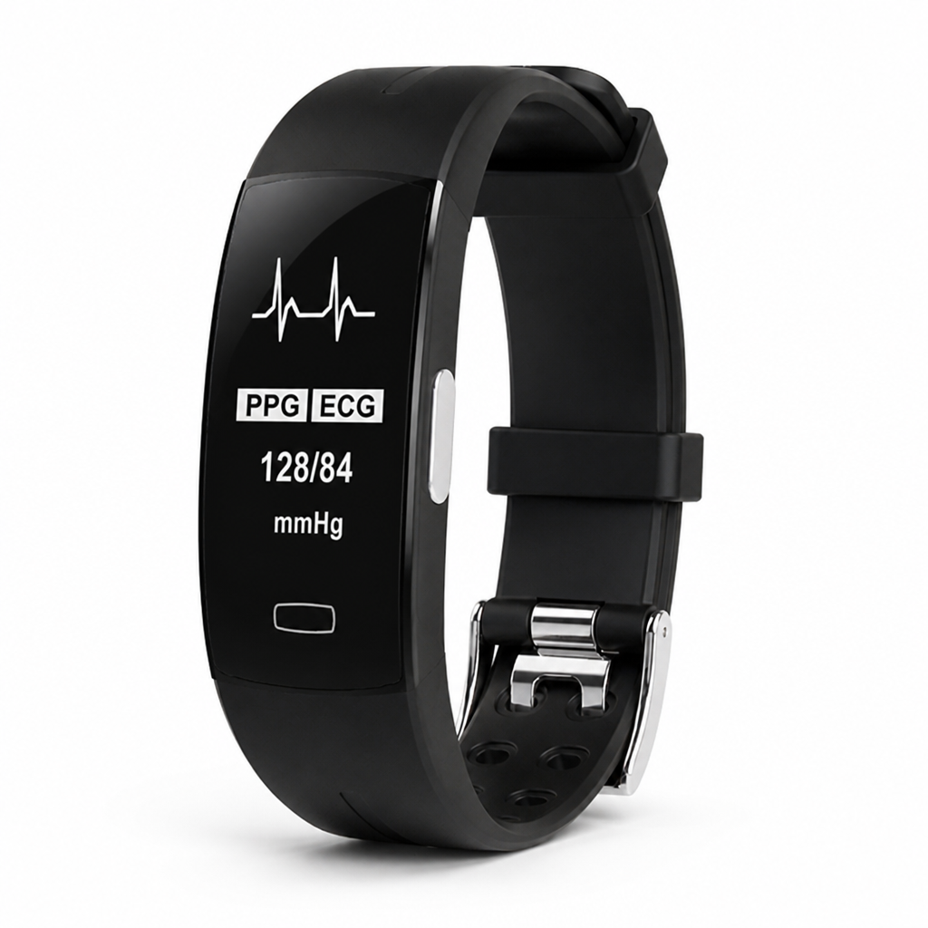 Continuous Blood-Pressure & Heart-Rate Smartwatch