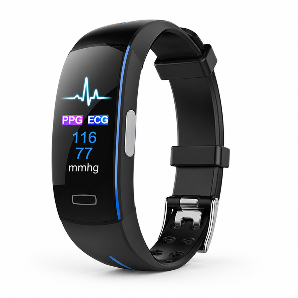 Continuous Blood-Pressure & Heart-Rate Smartwatch
