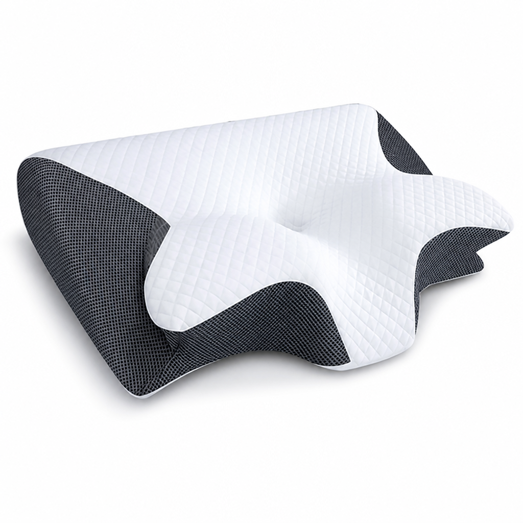 Contoured Memory Foam Pillow (Removable Washable Cover)
