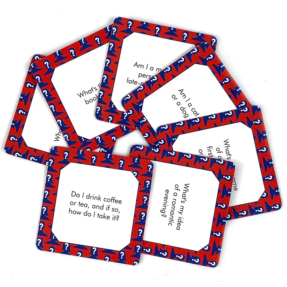 Conversation Card Game 50 Questions Pocket-Size For 2+ Players