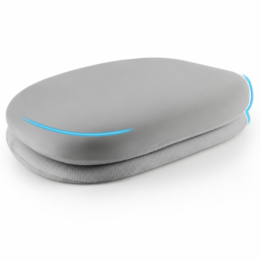 Cooling Ergonomic Memory Foam Pillow (Removable Washable Cover)