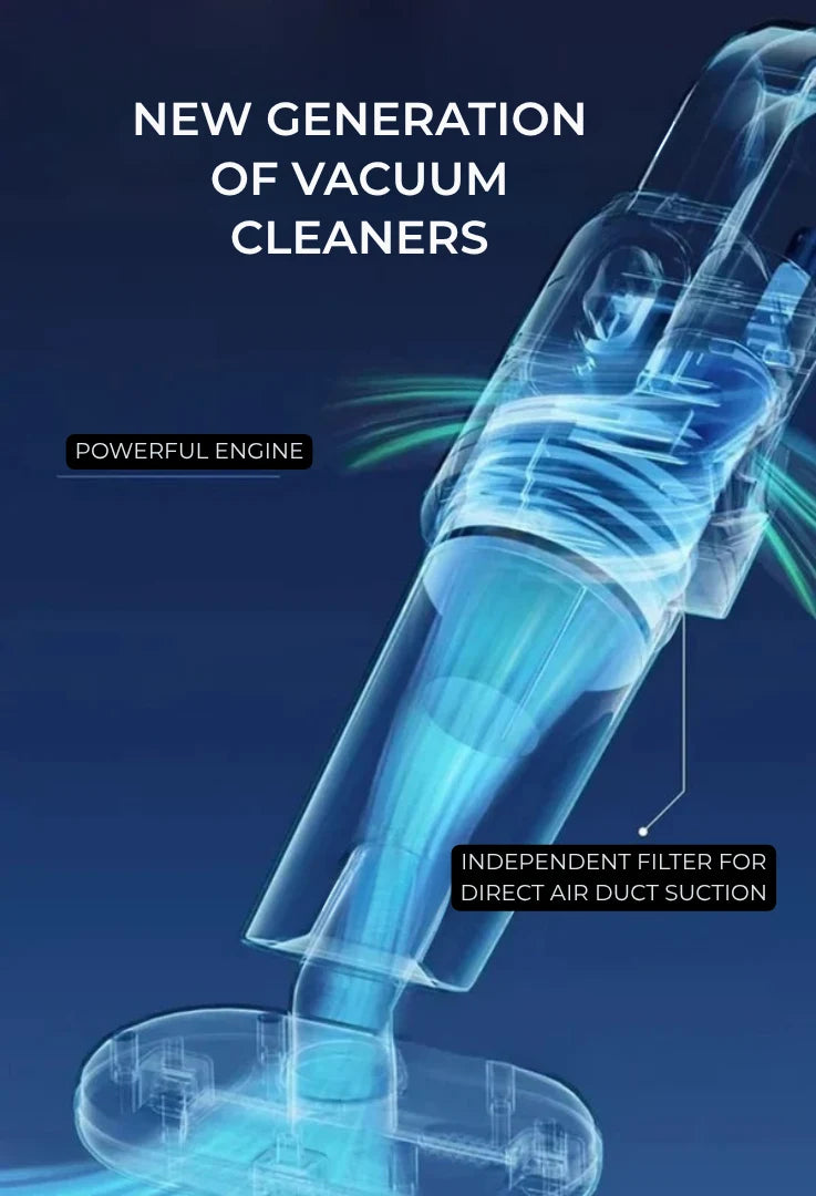 Cordless Vacuum Cleaner 3-In-1 Vacuum Mop & Fabric Cleaner