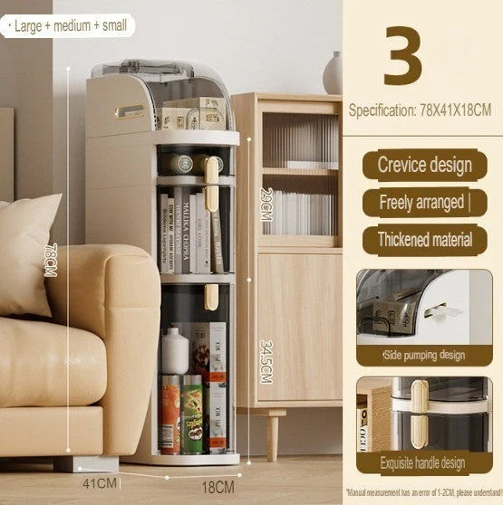 Corner Cabinet Organizer Rack Multi-Layer Space-Saving Plastic