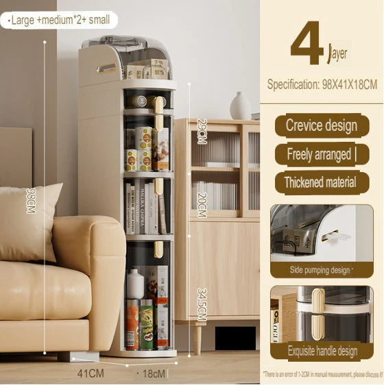 Corner Cabinet Organizer Rack Multi-Layer Space-Saving Plastic