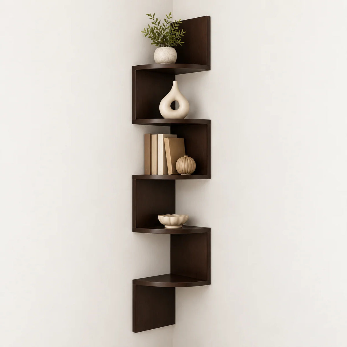 Corner Wall Shelf Multi-Tier Space-Saving Storage