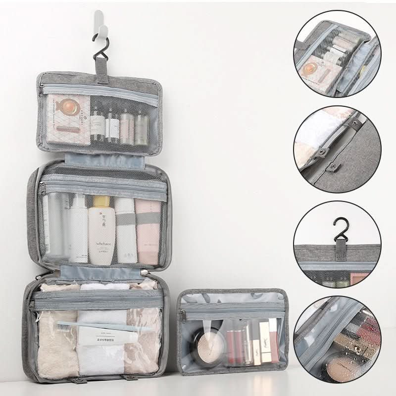 Cosmetic Organizer Compact Travel Design Four Compartments