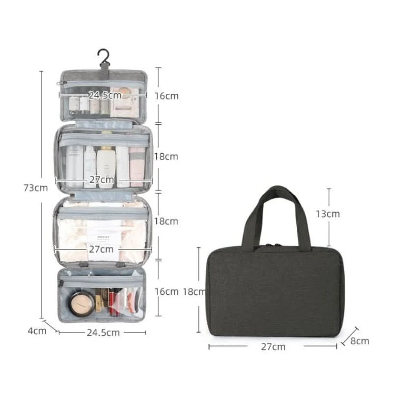 Cosmetic Organizer Compact Travel Design Four Compartments